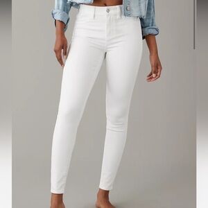 White High Rise Jeggings